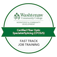 Credly Badge example for Fiber Optics Training